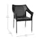 Flash Furniture Black PE Rattan Wicker Patio Dining Chair, 4PK 4-TT-TT02-BK-GG - alternate 7